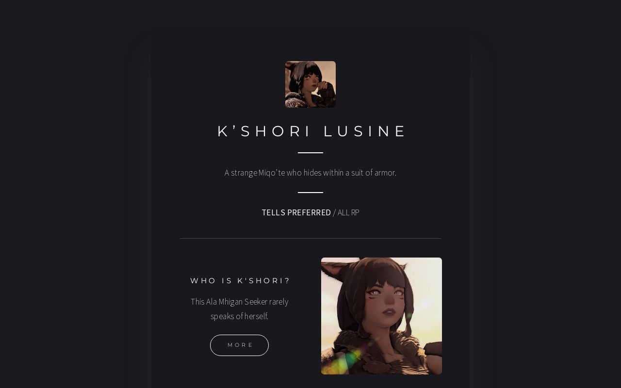 Carrd profile picture for @shori
